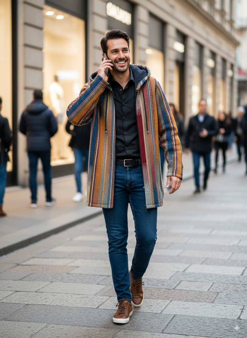 Edoardo | Cardigan lussuoso ispirato all'arte