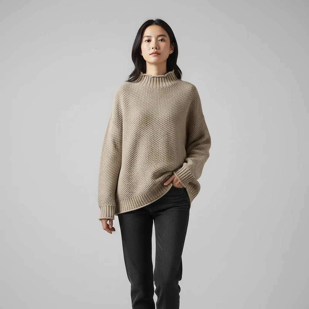 Flora™ | Maglione a collo alto casual