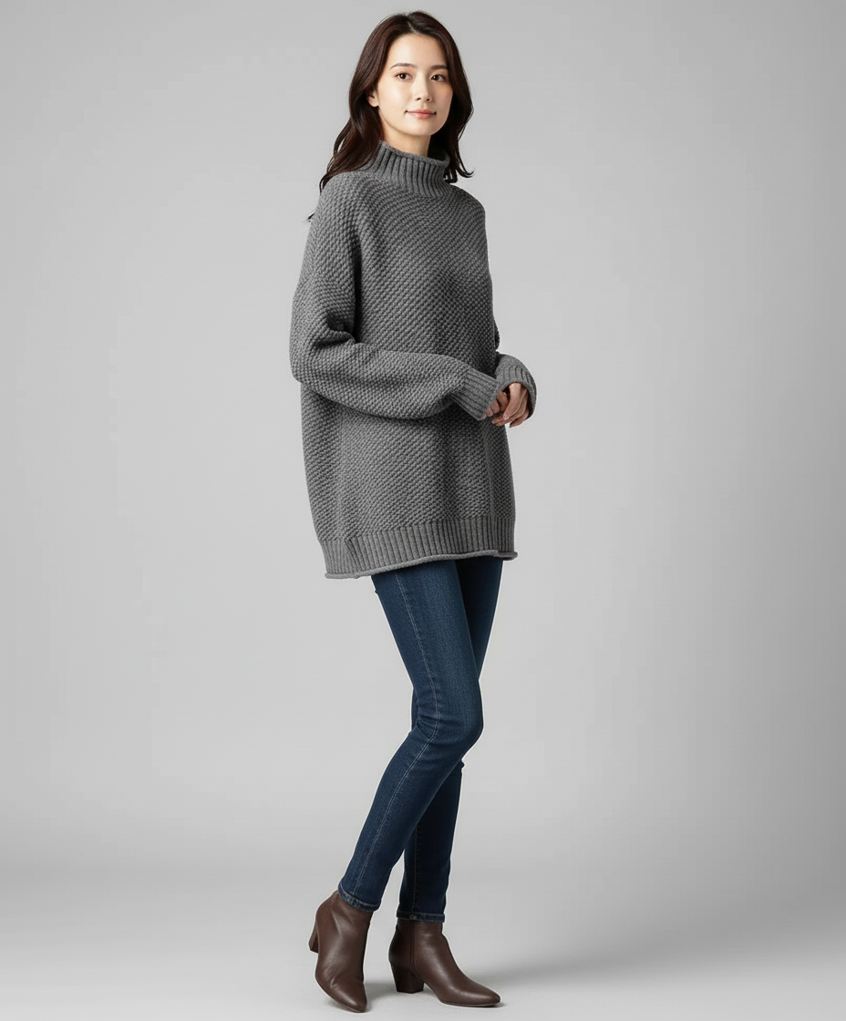 Flora™ | Maglione a collo alto casual