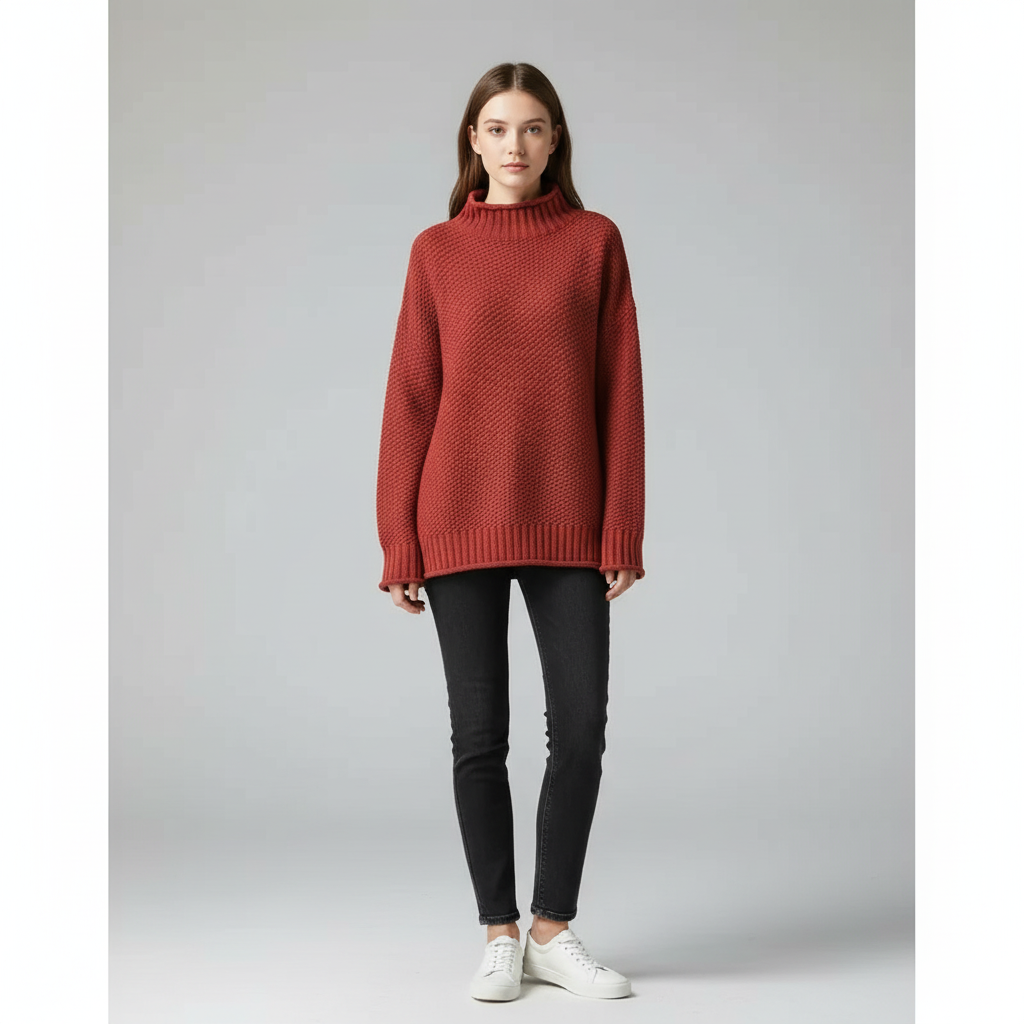 Flora™ | Maglione a collo alto casual
