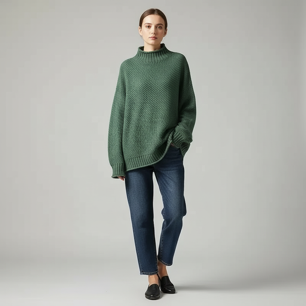 Flora™ | Maglione a collo alto casual