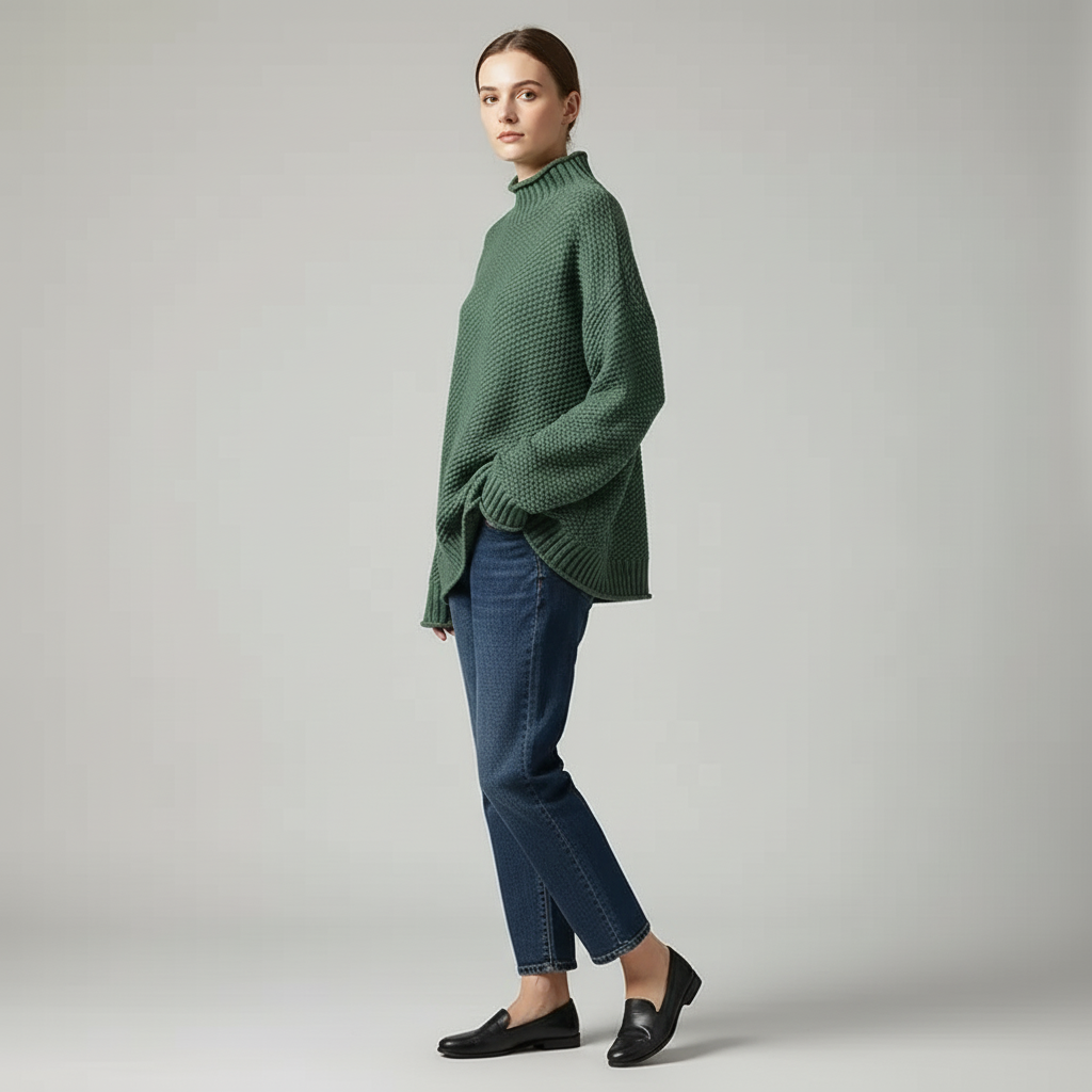 Flora™ | Maglione a collo alto casual