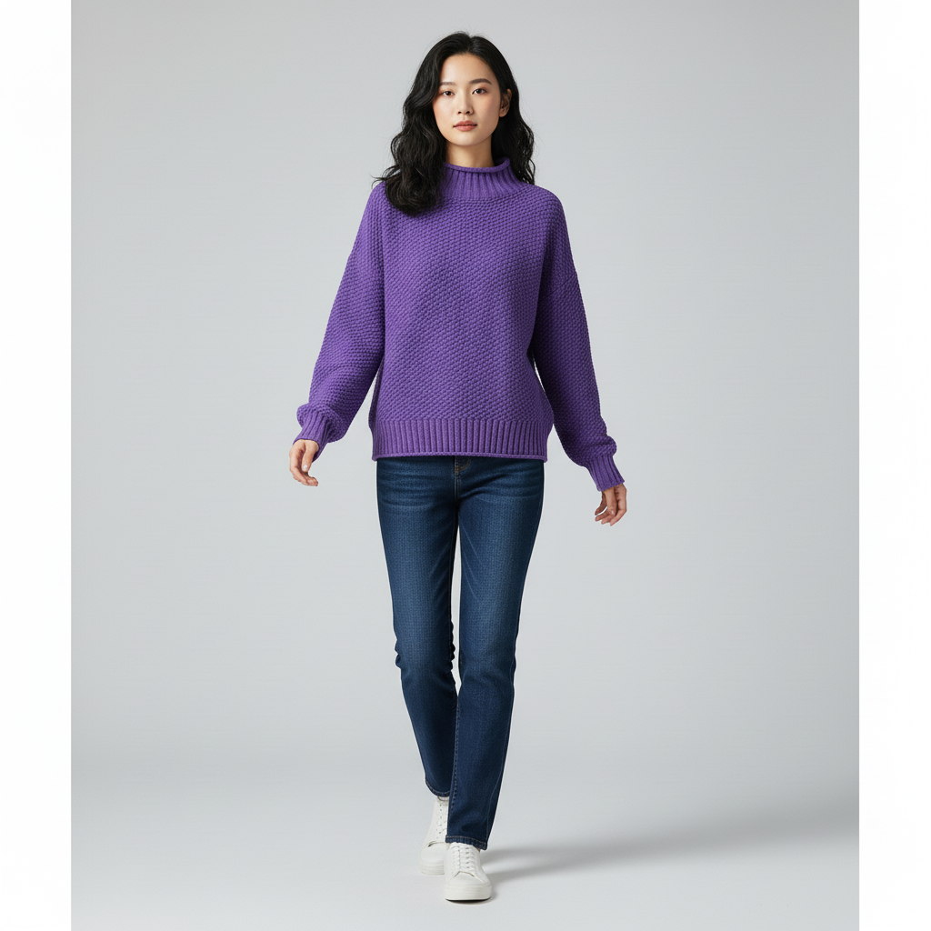 Flora™ | Maglione a collo alto casual